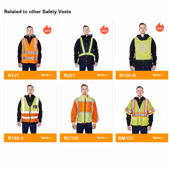 R122 Gilet di sicurezza riflettente economico caldo Ce
