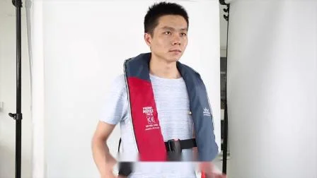 Giubbotto di salvataggio gonfiabile automatico a camera d'aria singola in nylon impermeabile di buona qualità prodotto in Cina