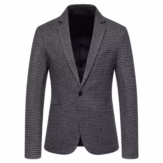 Blazer da uomo con risvolto classico e vestibilità slim OEM