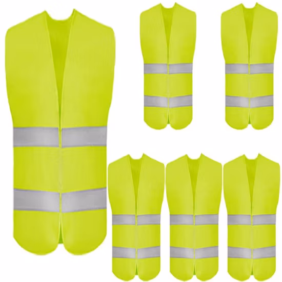 Sconto del 10% su gilet di sicurezza all'ingrosso Abbigliamento arancione ad alta visibilità Abbigliamento da lavoro riflettente per la corsa notturna all'aperto Costruzione protettiva